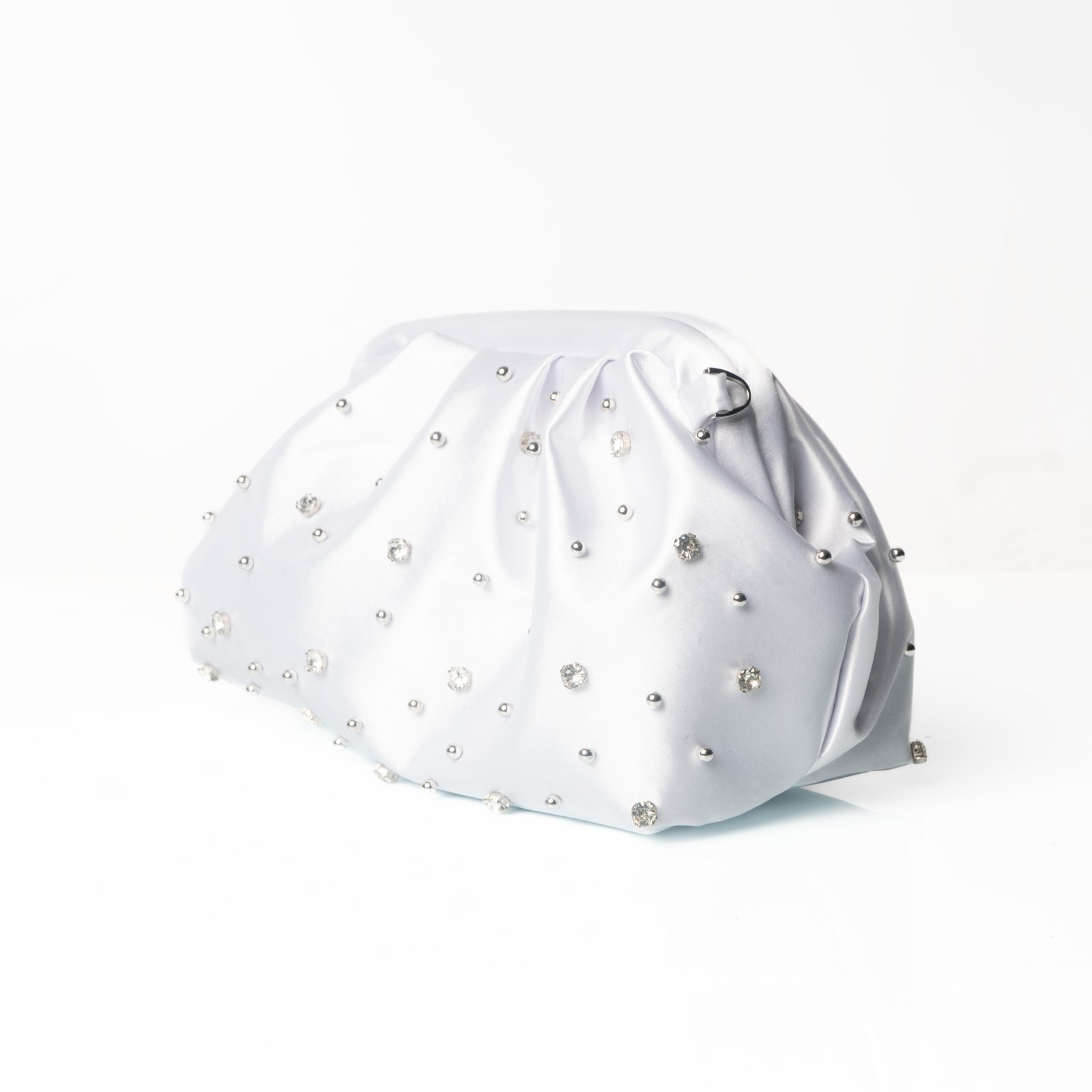 The Pearl Satin Clutch