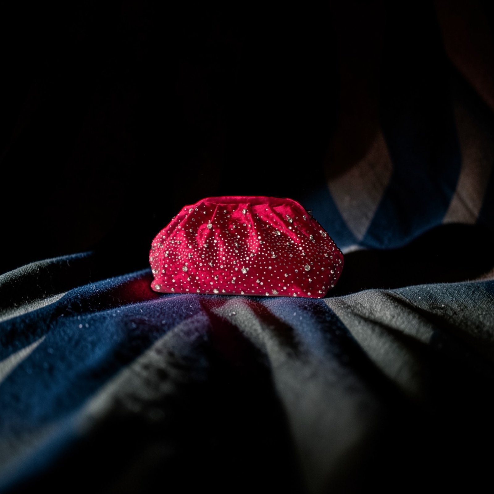 Bordeaux Velvet Clutch