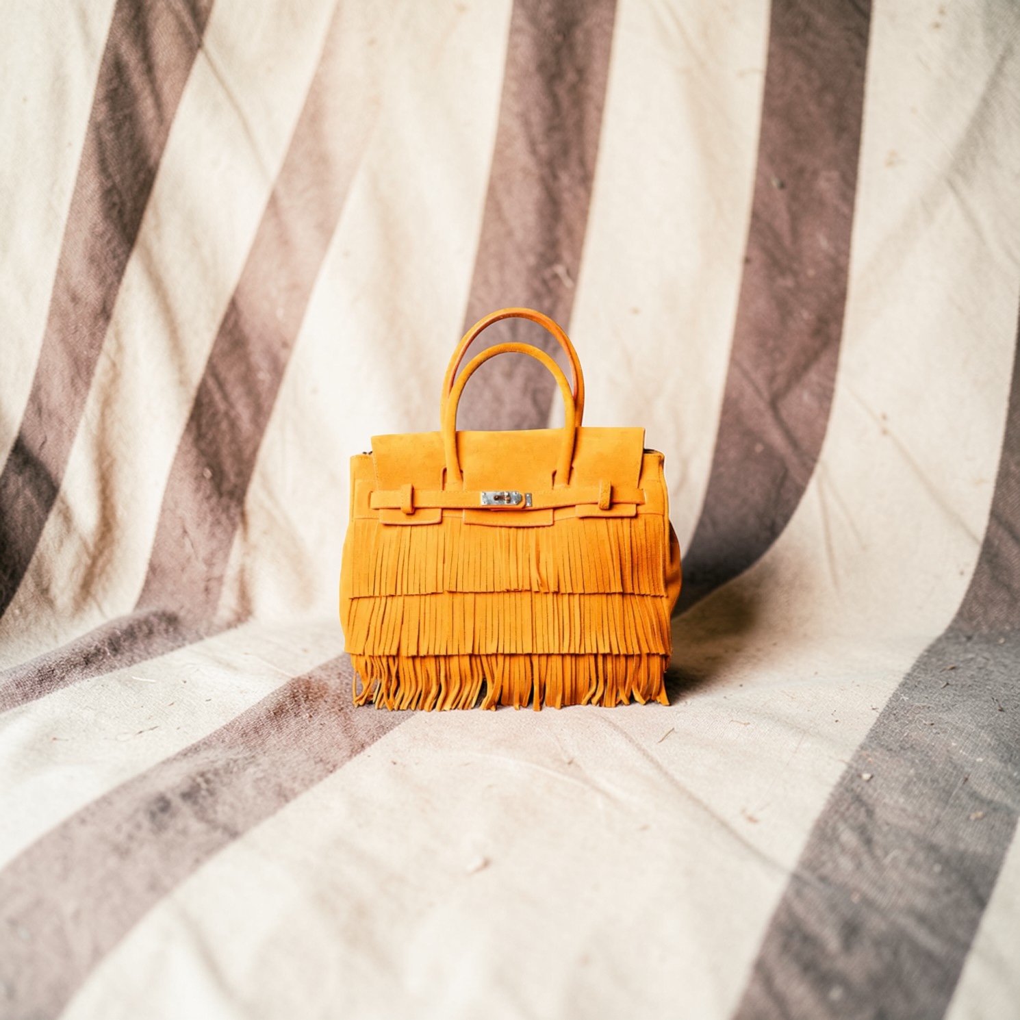 Sunset Fringe Tote - Alternate Angle